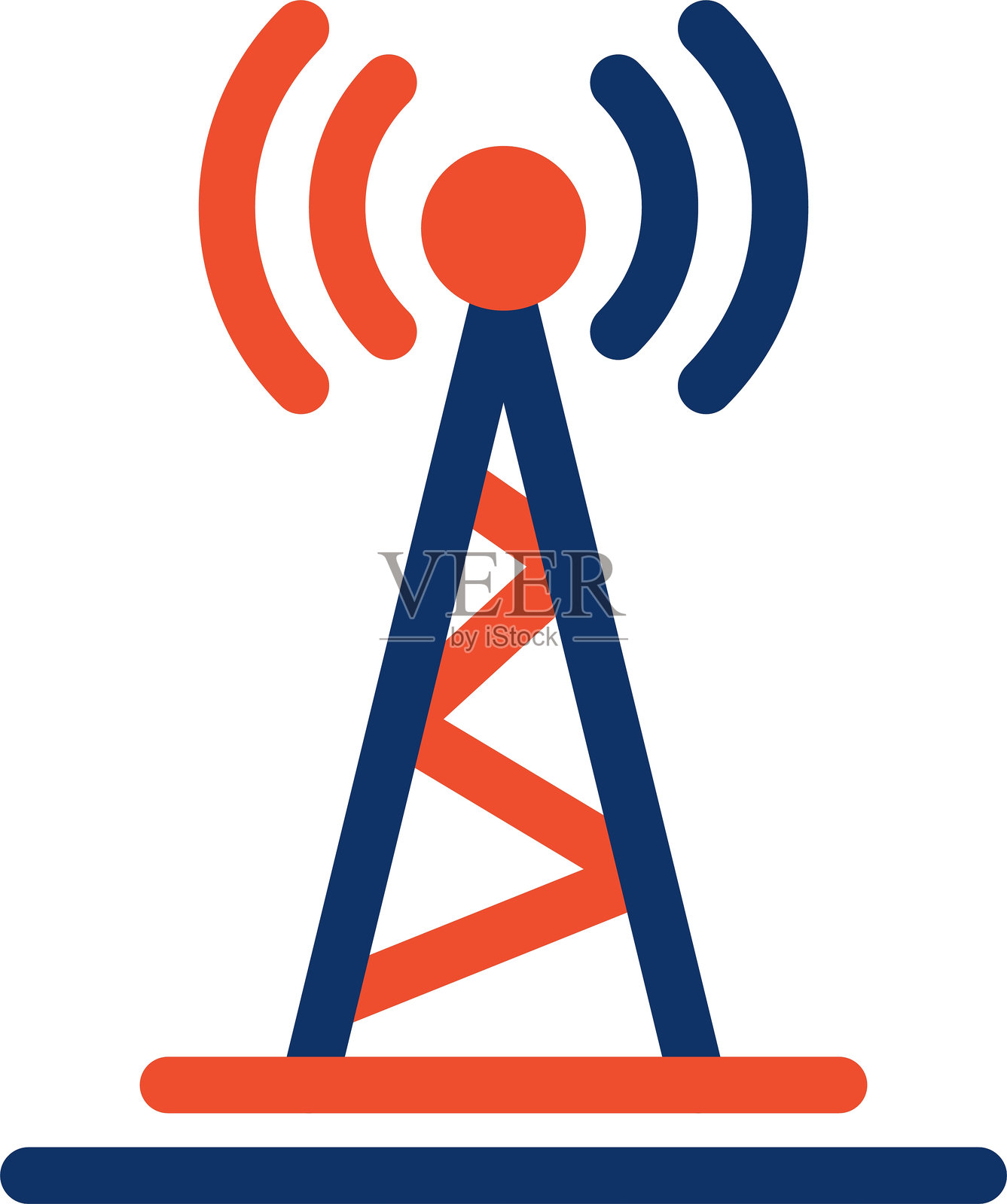 无线电塔图标插画图片素材