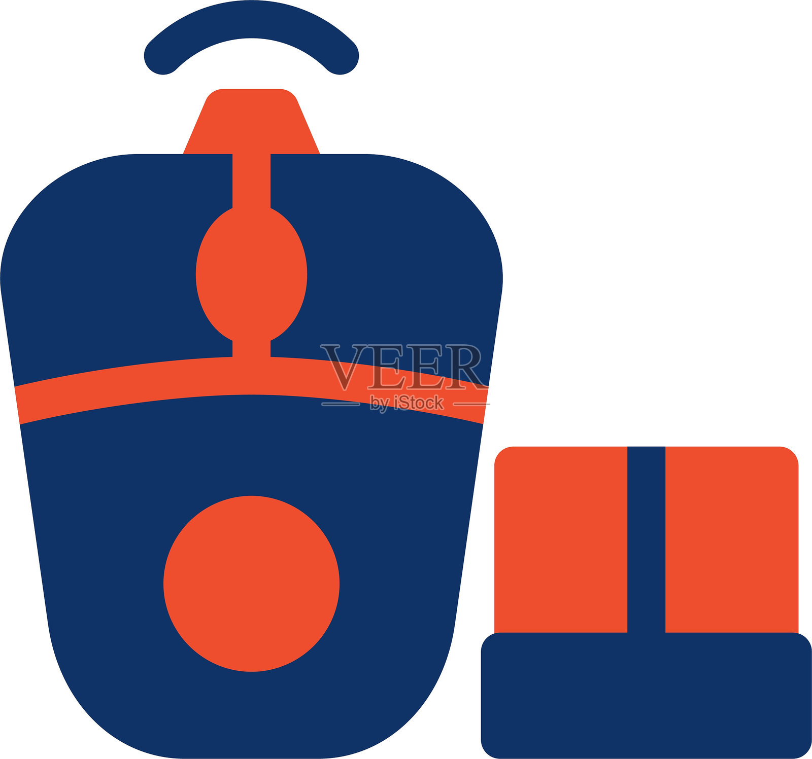 无线鼠标图标插画图片素材