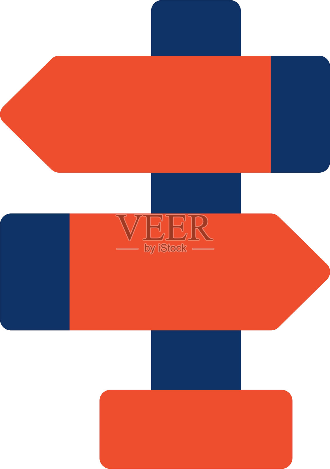 方向指示标志图标插画图片素材