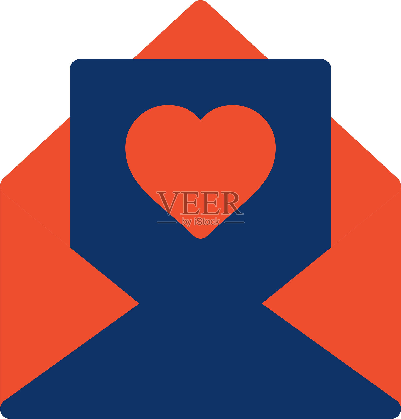 爱情信件图标插画图片素材