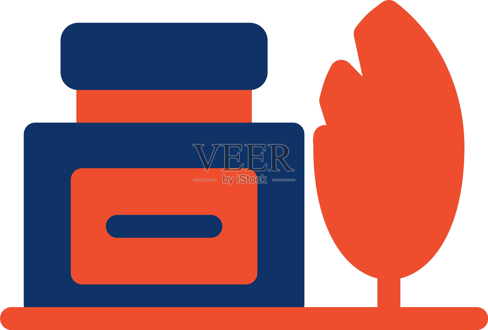 墨水瓶图标插画图片素材