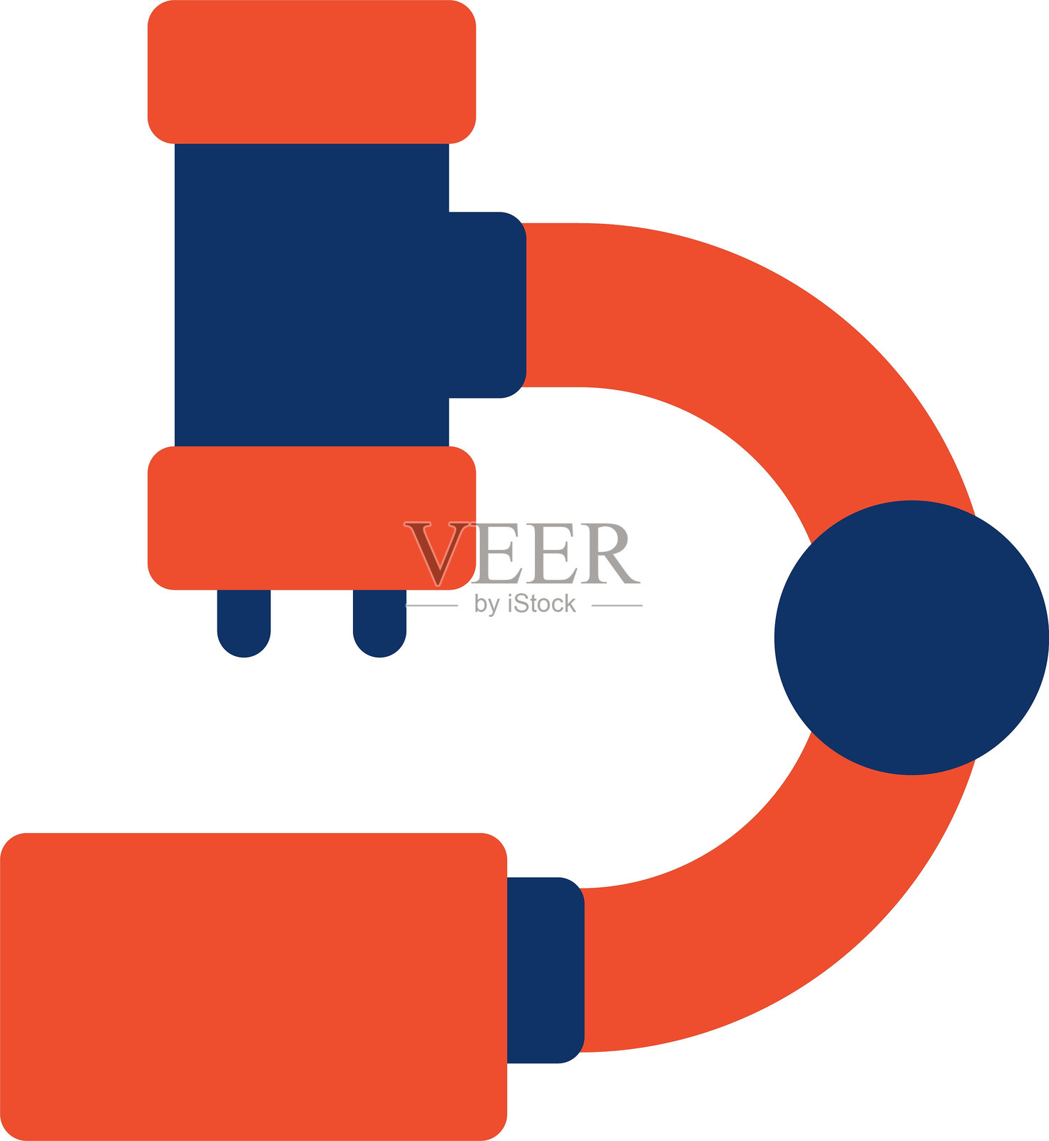 显微镜图标插画图片素材