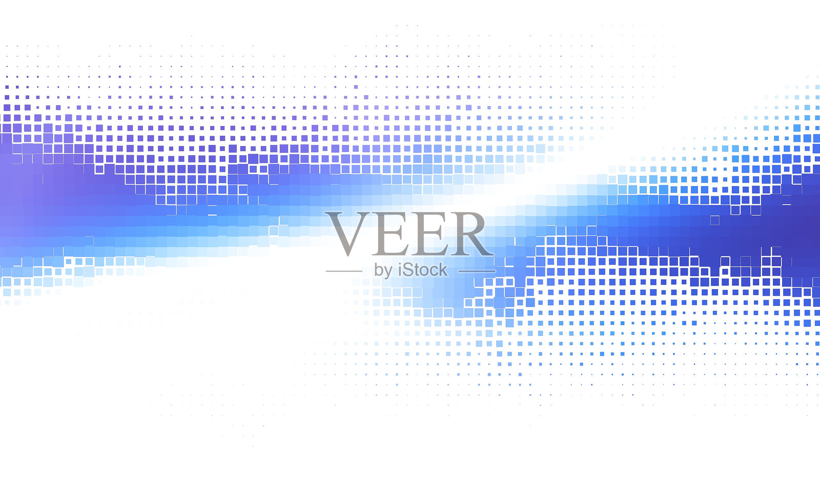 矢量抽象未来感粒子背景。叠加半色调背景。插画图片素材