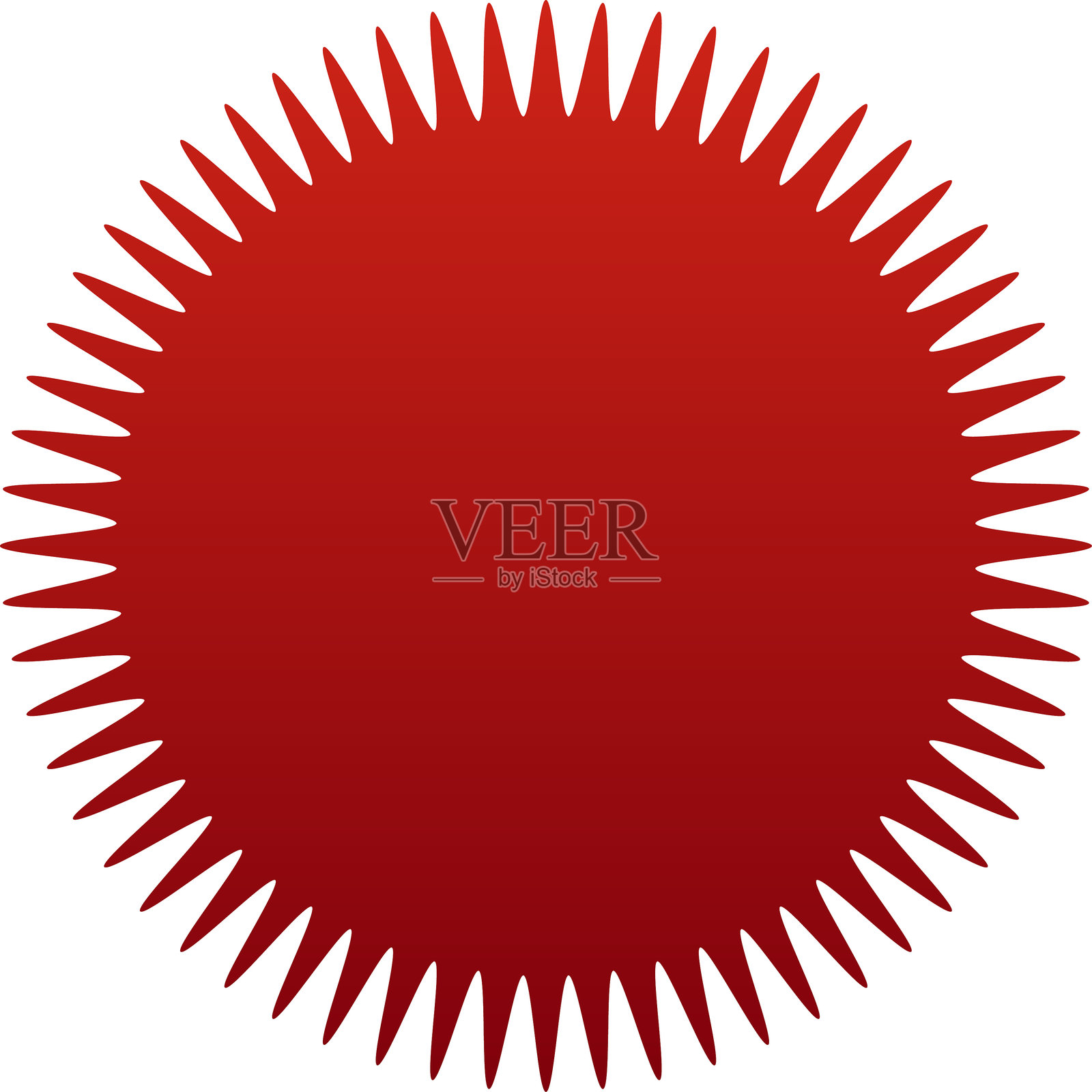 红色空白贴纸或标签设计。特别优惠销售的椭圆形和圆形日晕标签和徽章集合。带星形边缘的促销贴纸。矢量图。插画图片素材