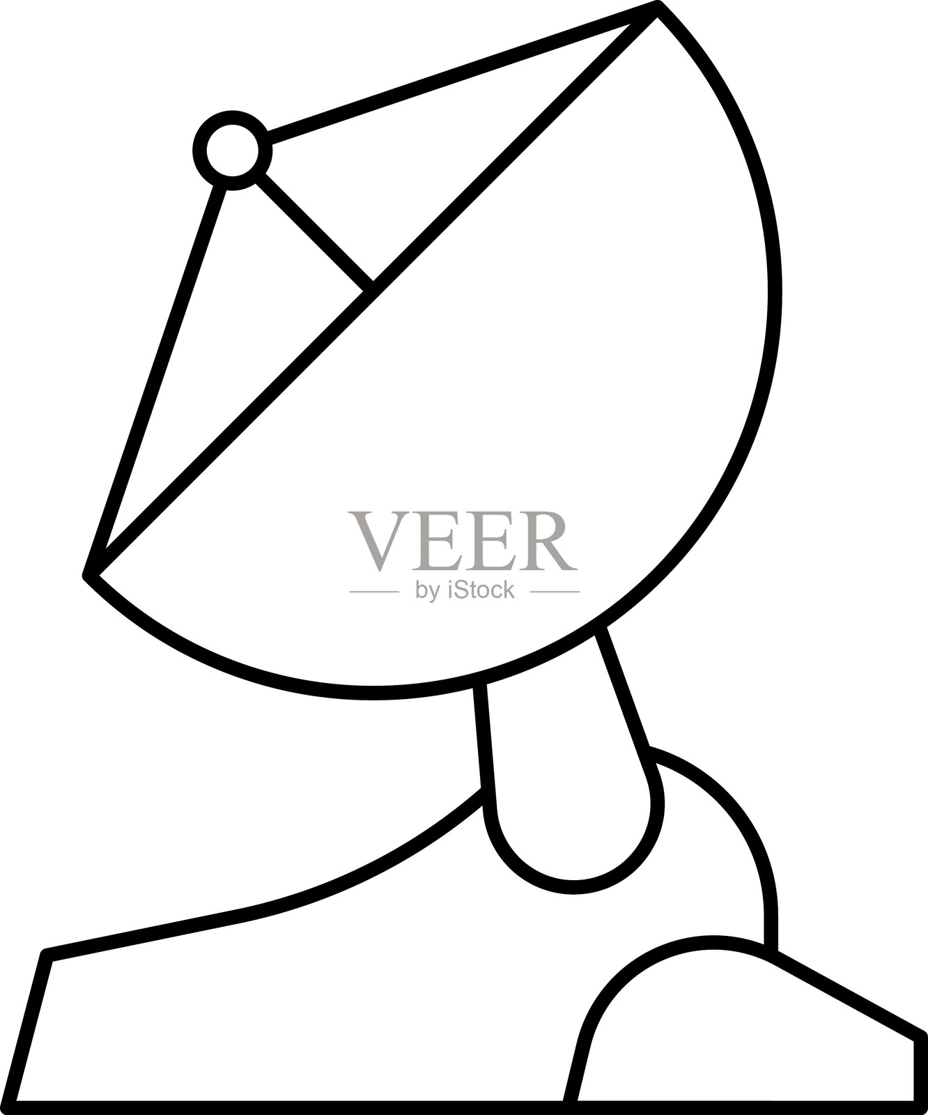 物联网图标集。工业4.0概念。轮廓图标集合包含自动化、物联网、连接、云计算、系统集成和大数据 - 矢量插图。插画图片素材