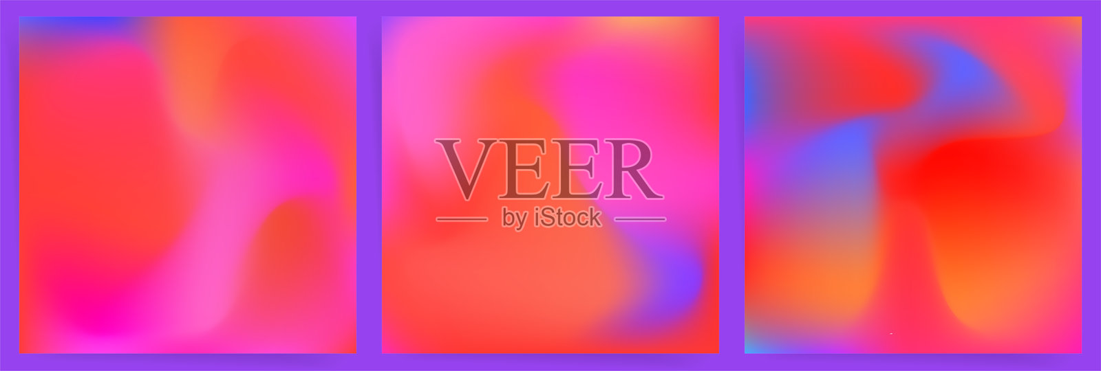 动态的粉红色和红色渐变。充满活力的抽象混合，鲜艳的色彩和流畅的生动流动。适合时尚设计的数字艺术。插画图片素材