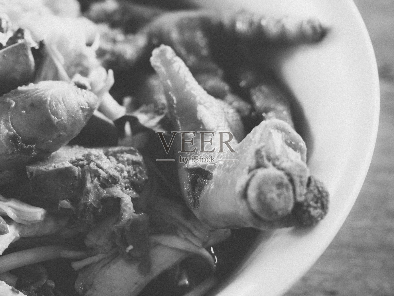 泰式鸡肉面条照片摄影图片