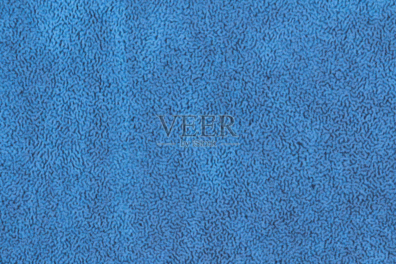 蓝色抽象织物，短绒毛绒，柔软质感，生动背景，留白空间照片摄影图片