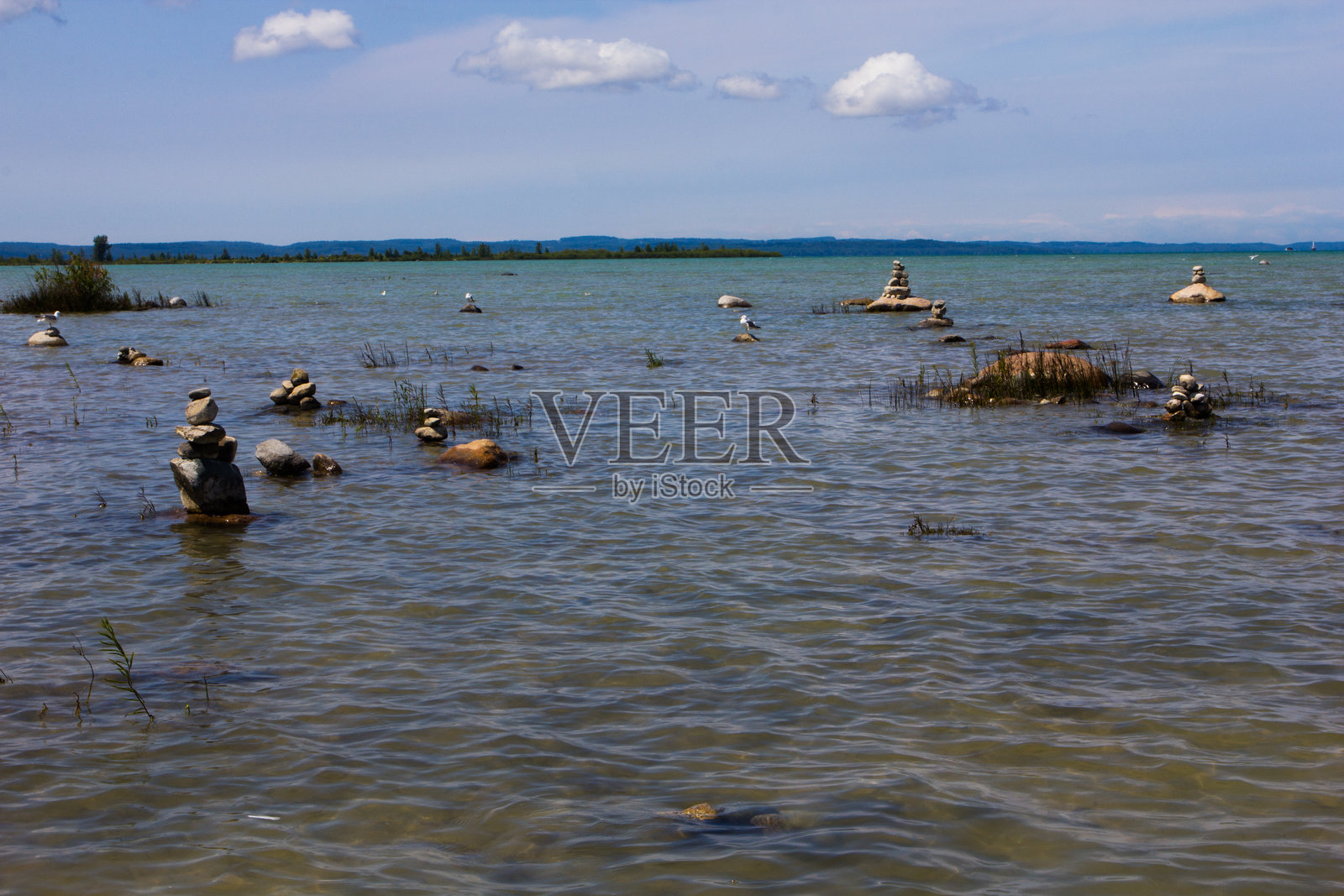 密歇根州老使命半岛的美景照片摄影图片
