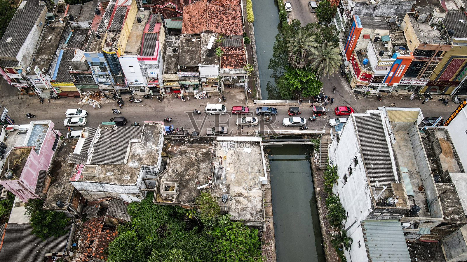 斯里兰卡尼甘布的鸟瞰图照片摄影图片