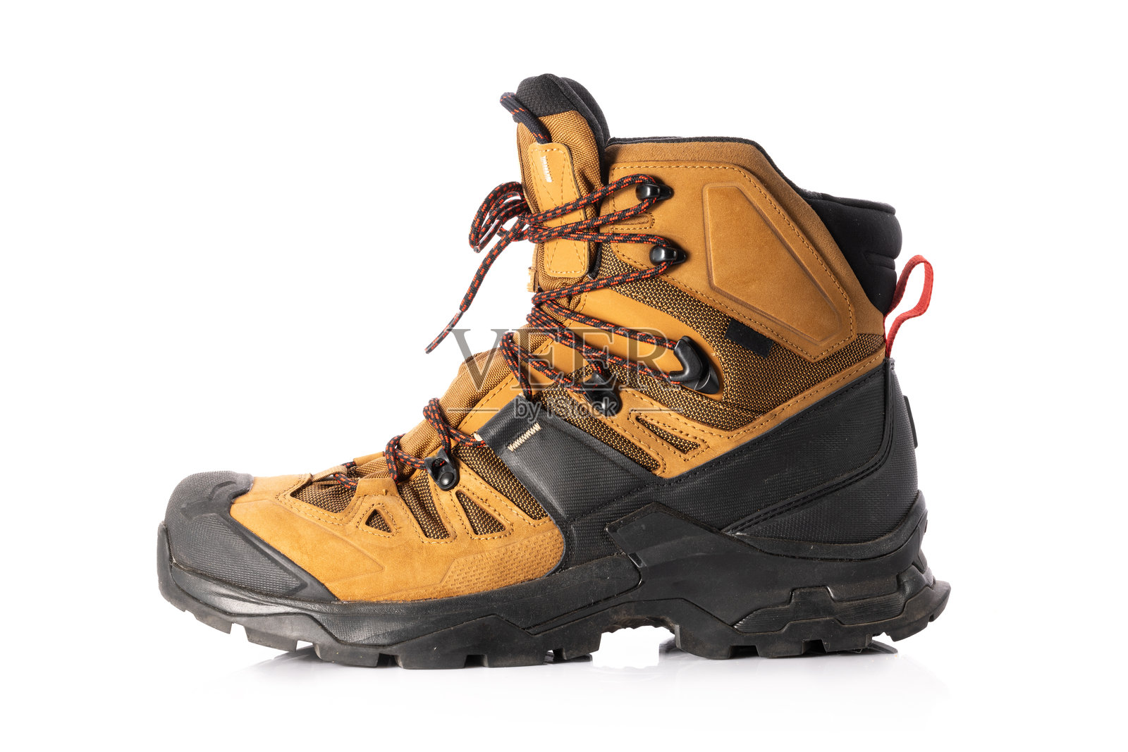 登山靴孤立在白色背景上照片摄影图片