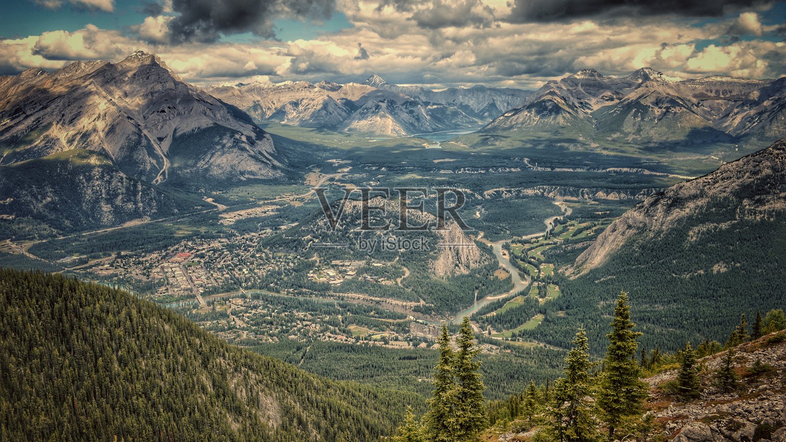 班夫国家公园的风景照片摄影图片