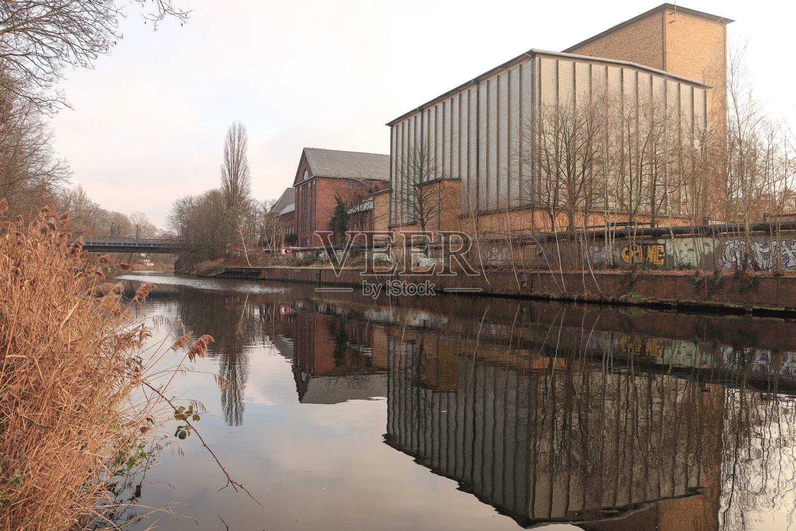 柏林-施特格利茨运河边照片摄影图片