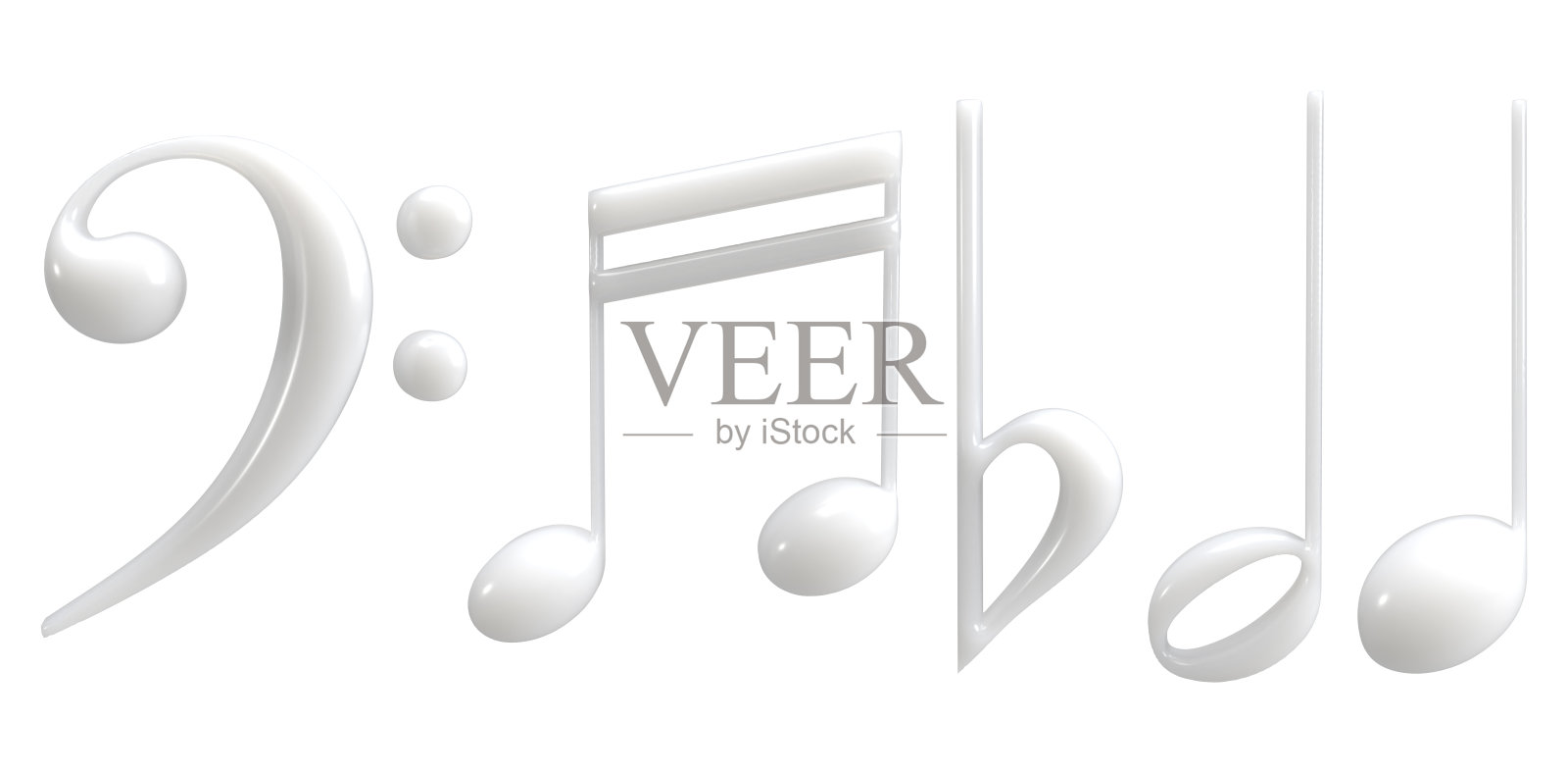 音乐音符 3D 渲染照片摄影图片