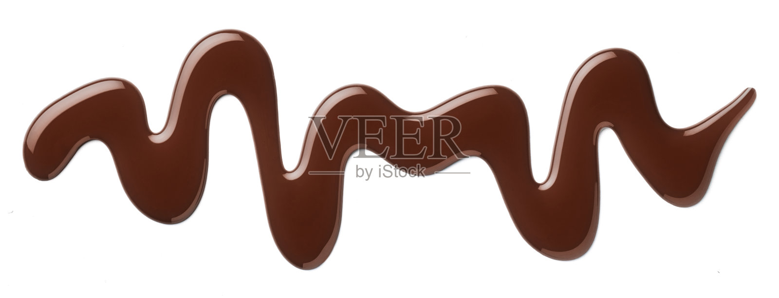 黑巧克力酱漩涡，背景为白色照片摄影图片