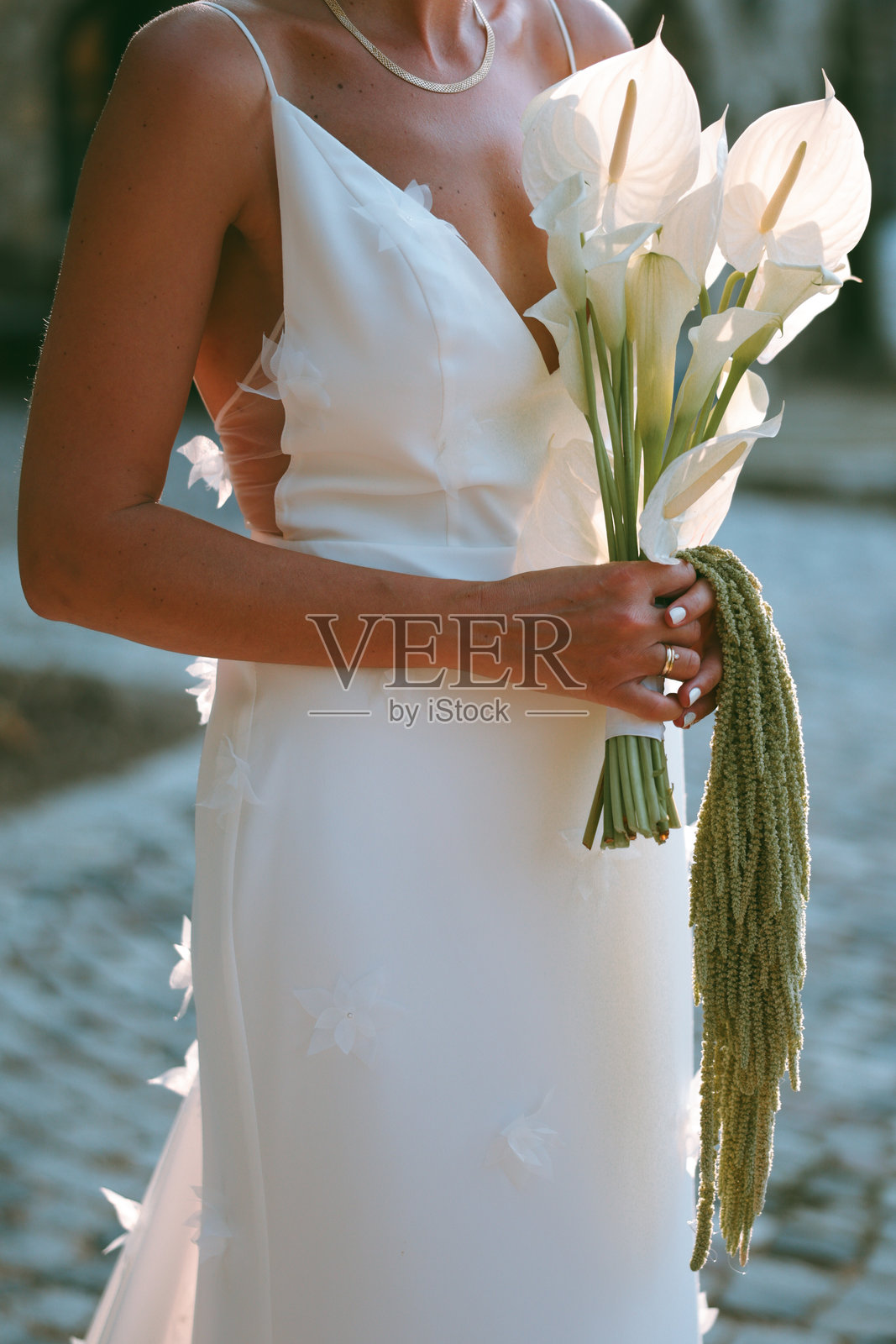 乡村风格的婚礼花束照片摄影图片