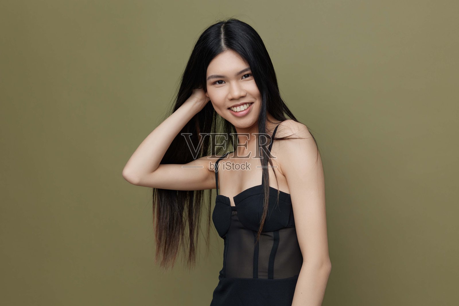 美容女性模特沙龙魅力美丽日本女性气质面容发型时尚肖像亚洲美丽照片摄影图片