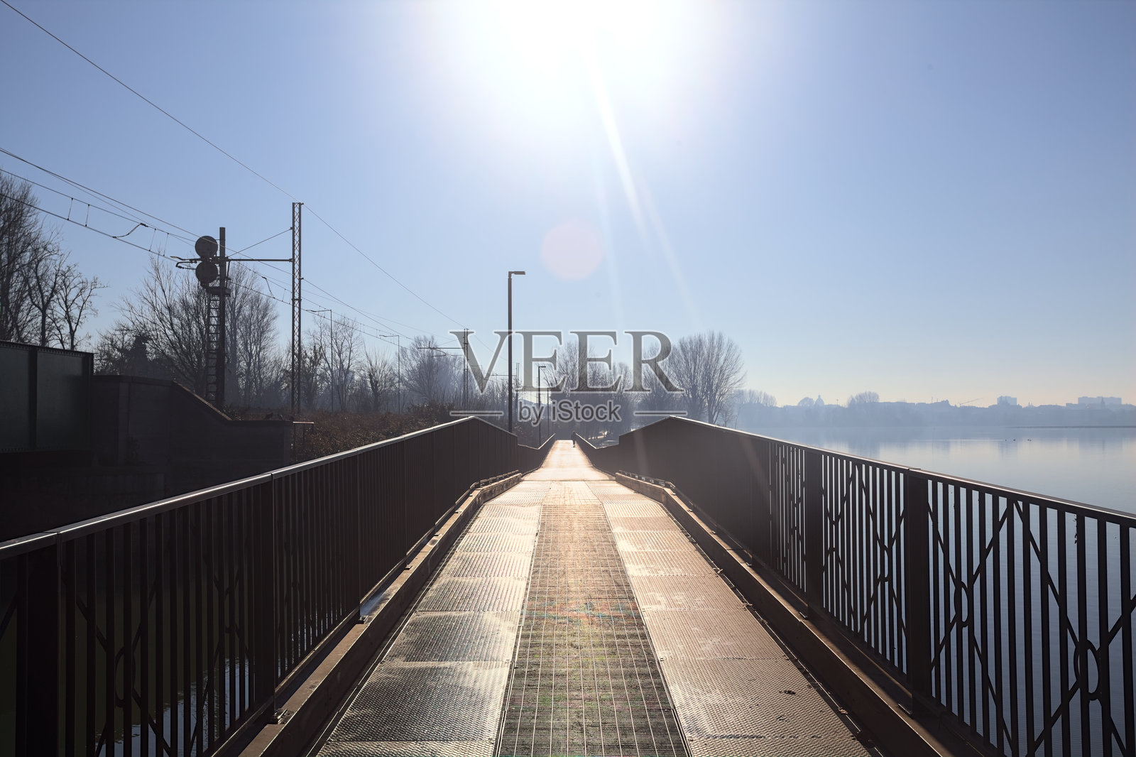 公园里的桥照片摄影图片