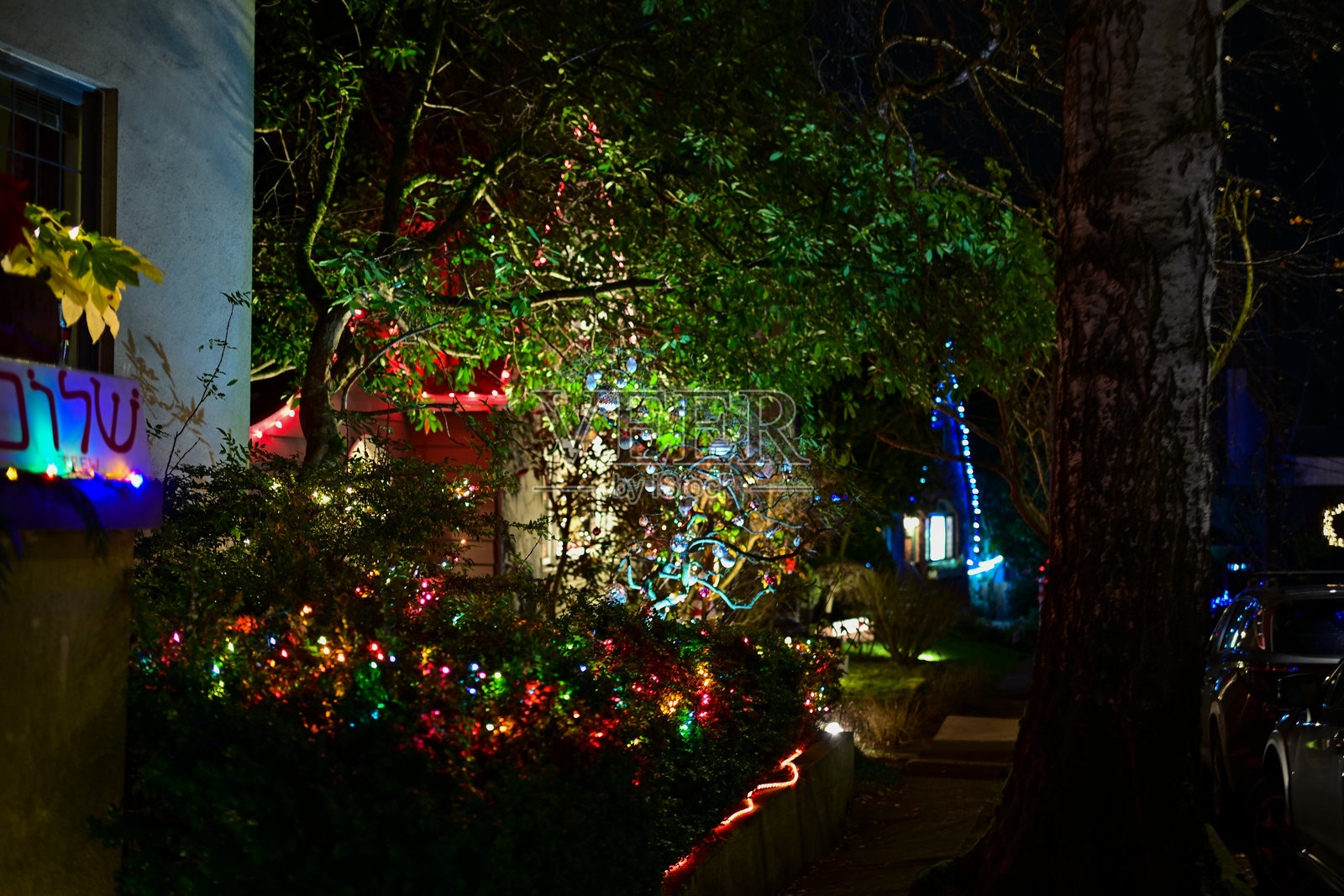 圣诞节房屋装饰照片摄影图片