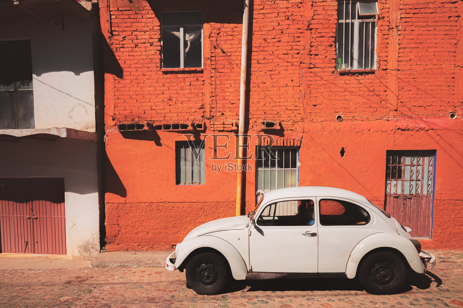 复古汽车。墨西哥，瓜纳华托照片摄影图片