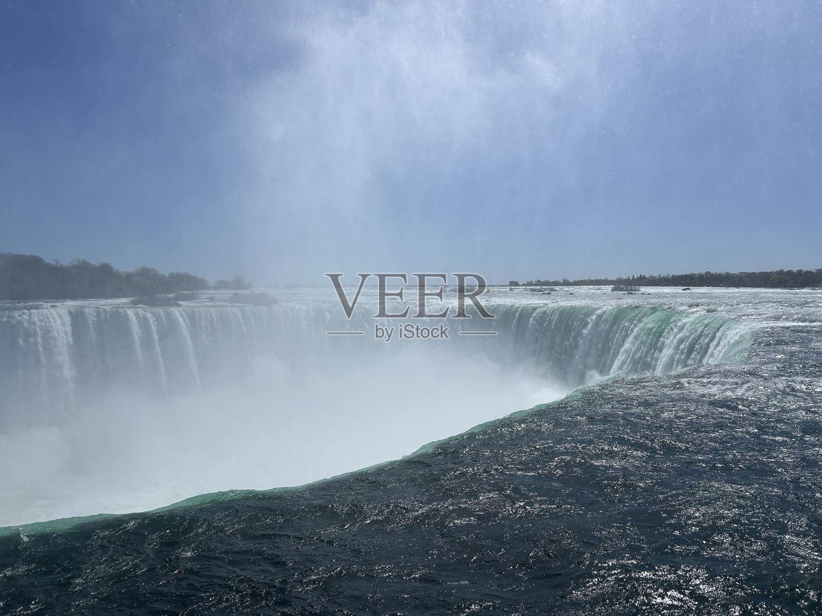 尼亚加拉大瀑布顶部照片摄影图片