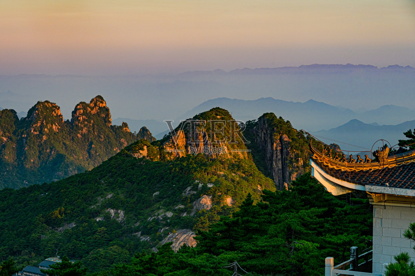 中国黄山的风景照片摄影图片