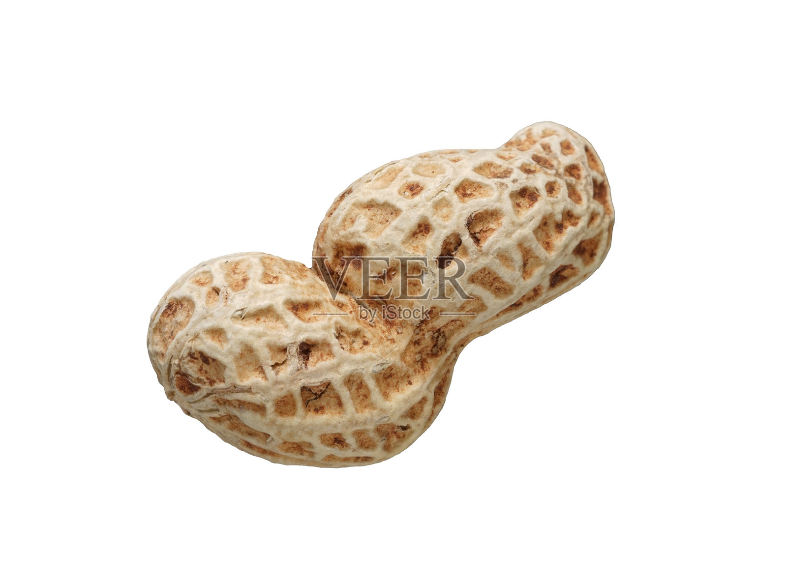 整颗花生孤立在白色背景上照片摄影图片