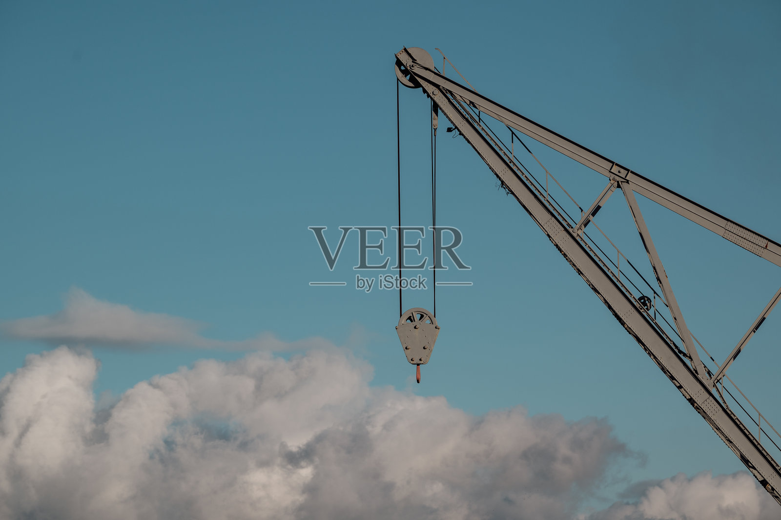 装载起重机的特写镜头照片摄影图片