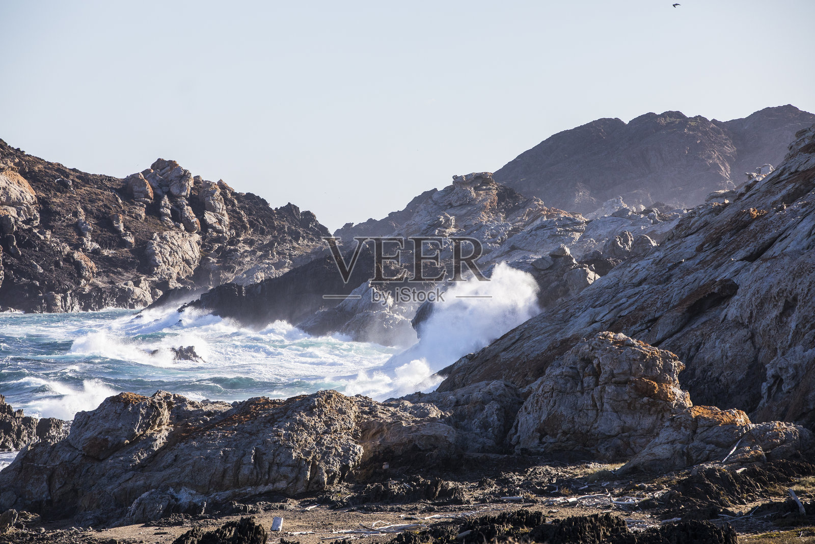 西班牙卡普德克鲁斯自然公园的冬季风景照片摄影图片