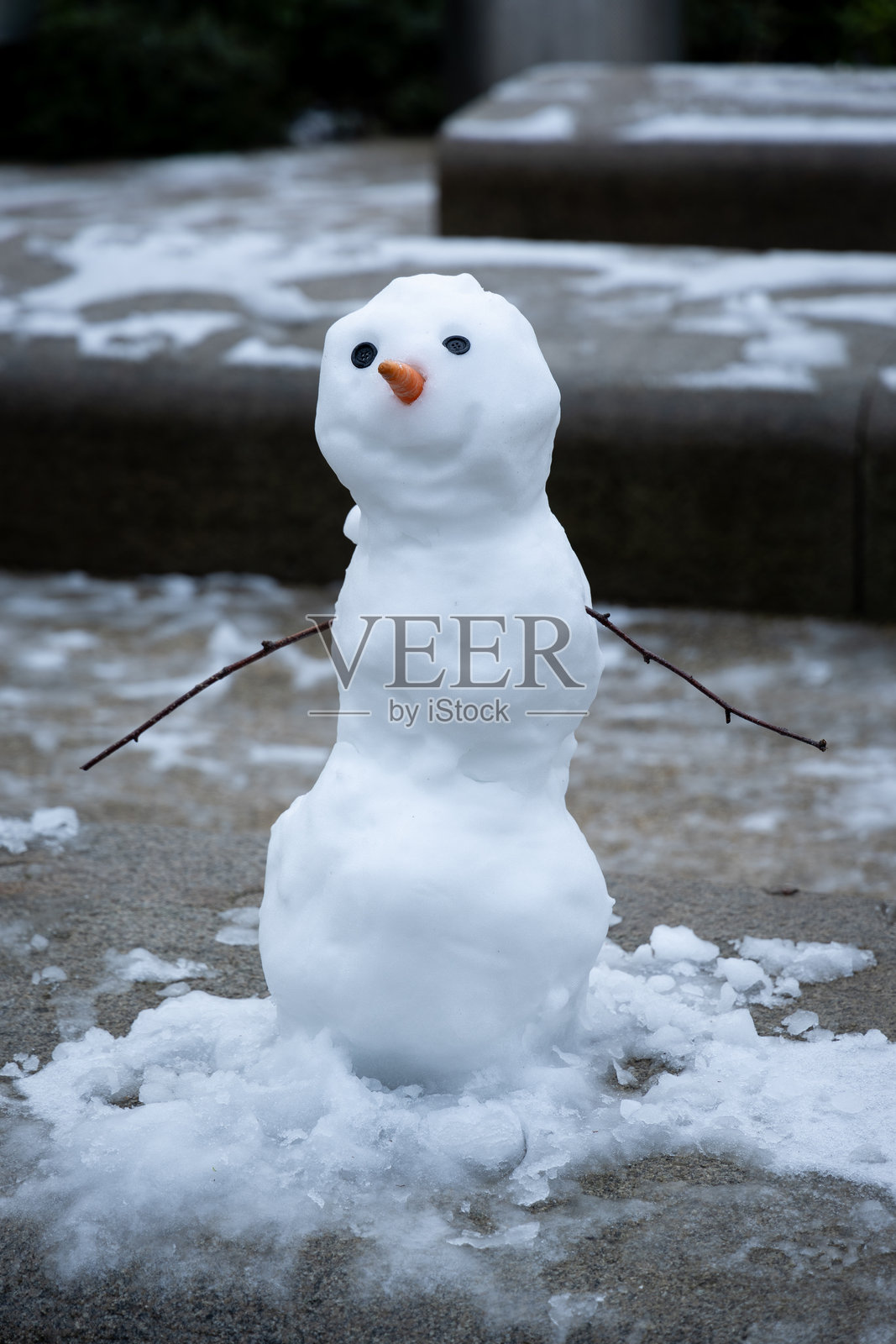 可爱的雪人照片摄影图片