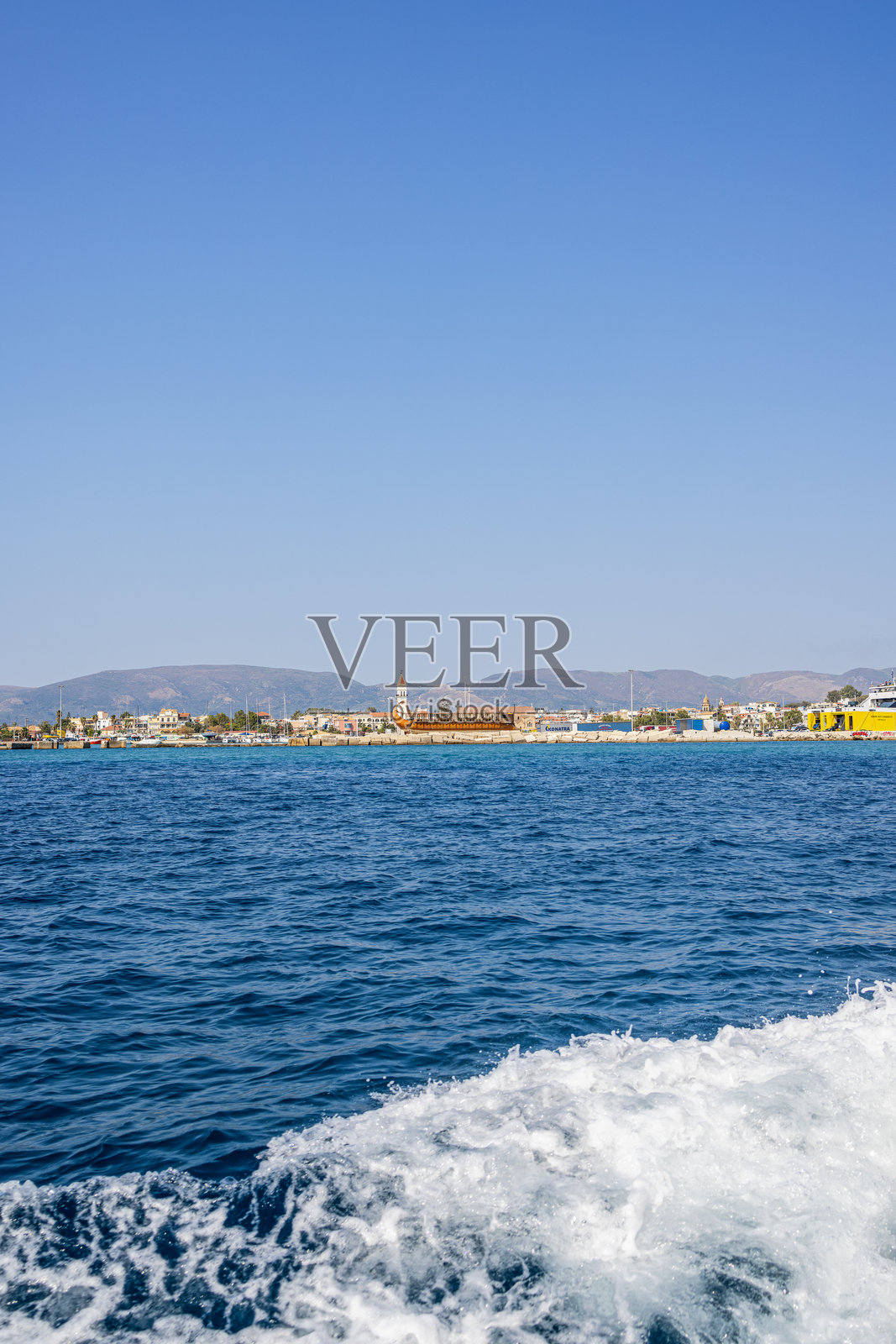 扎金索斯岛的海岸风光照片摄影图片