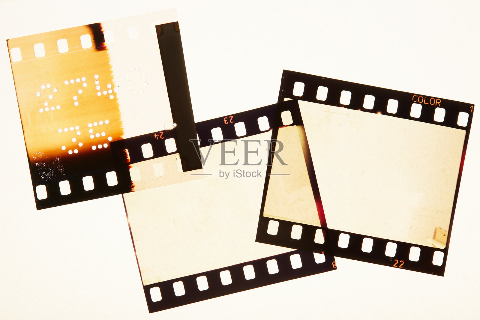 带边框的空白负片胶卷扫描照片摄影图片