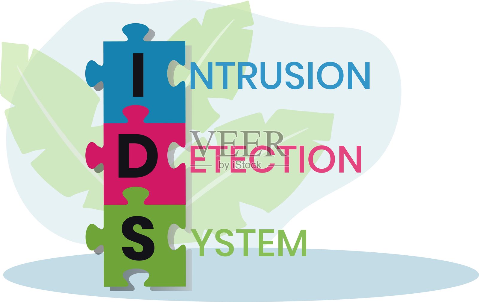 入侵检测系统插画图片素材