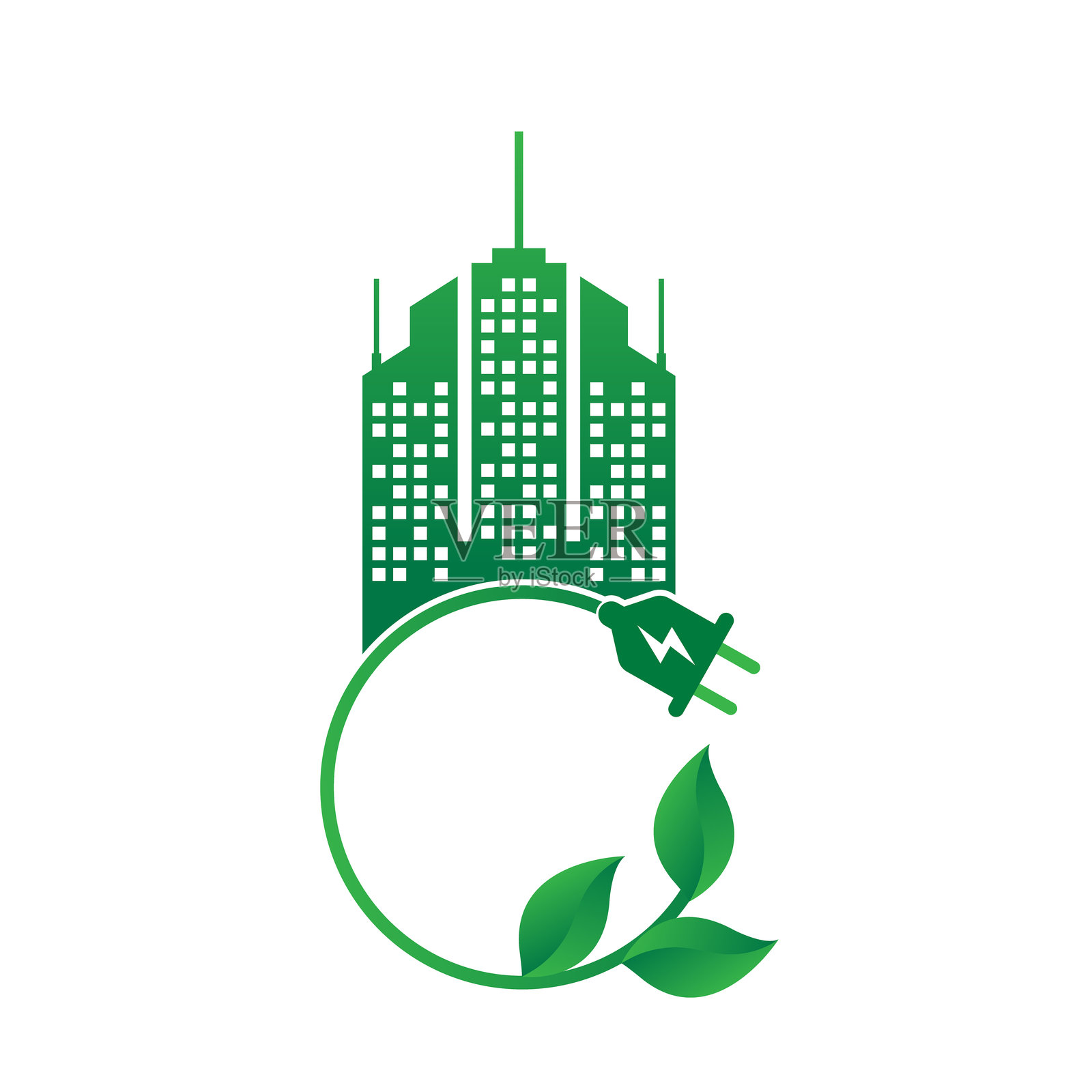 生态能源图标概念插画图片素材