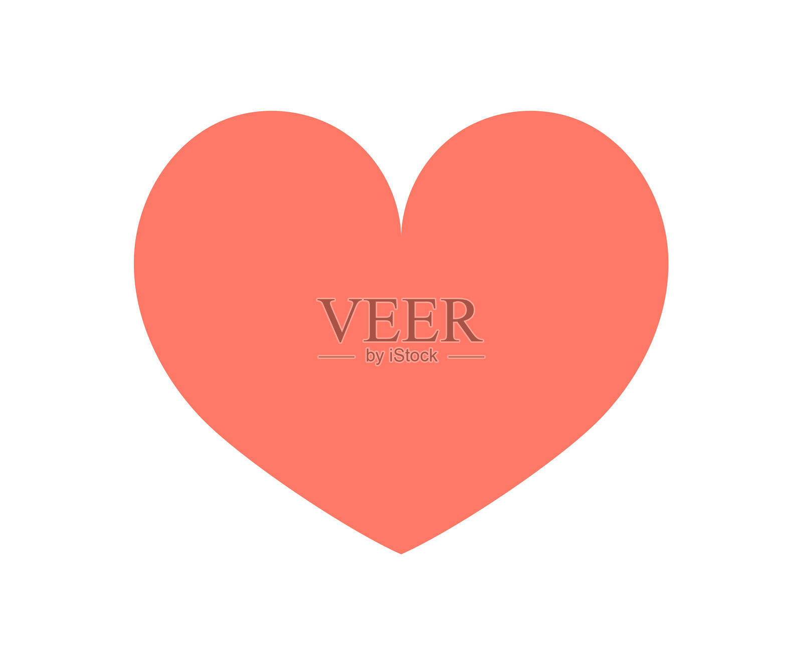 扁平数字风格的心形手势插画图片素材