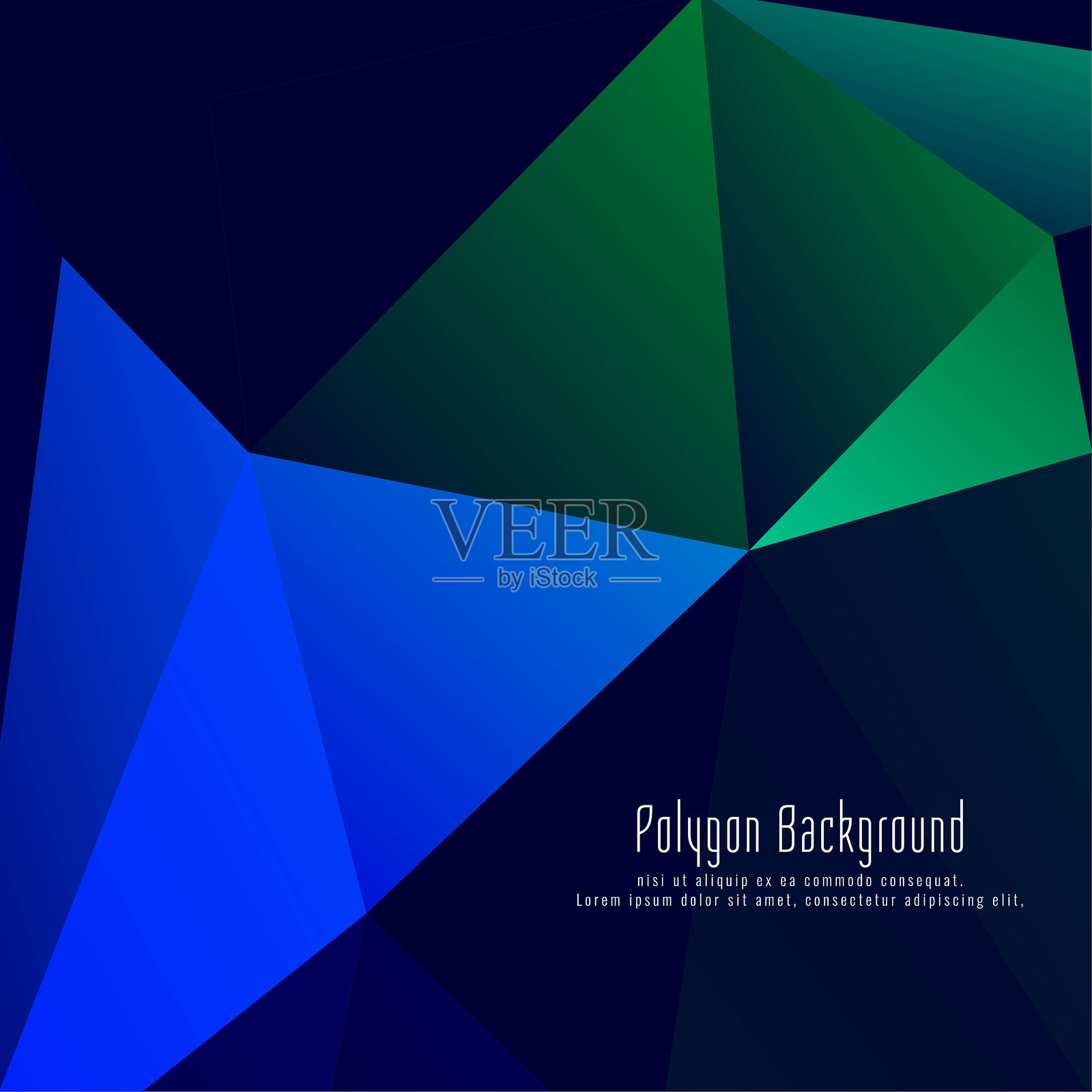 抽象多彩几何多边形背景插画图片素材