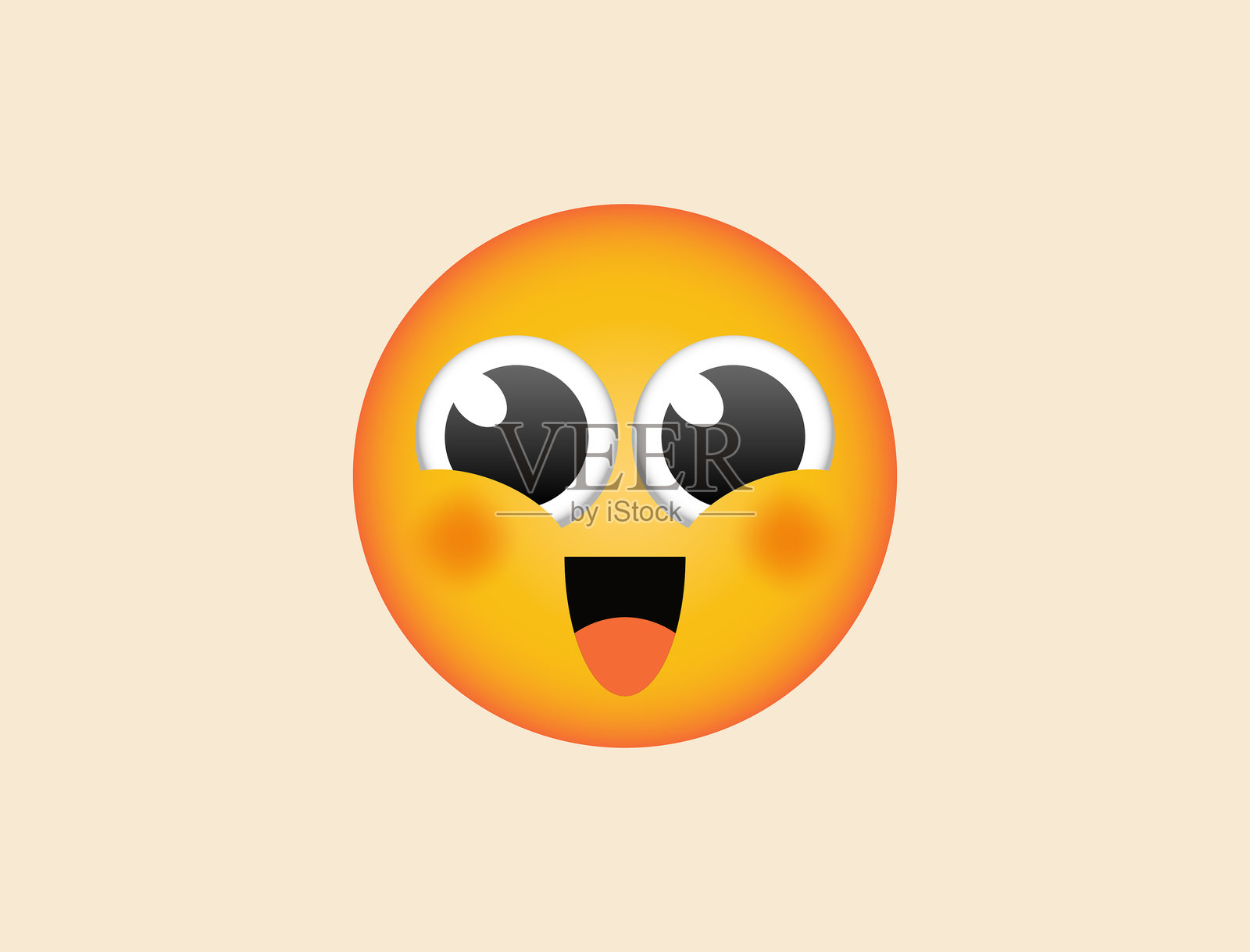 可爱的快乐表情符号图标设计插画图片素材