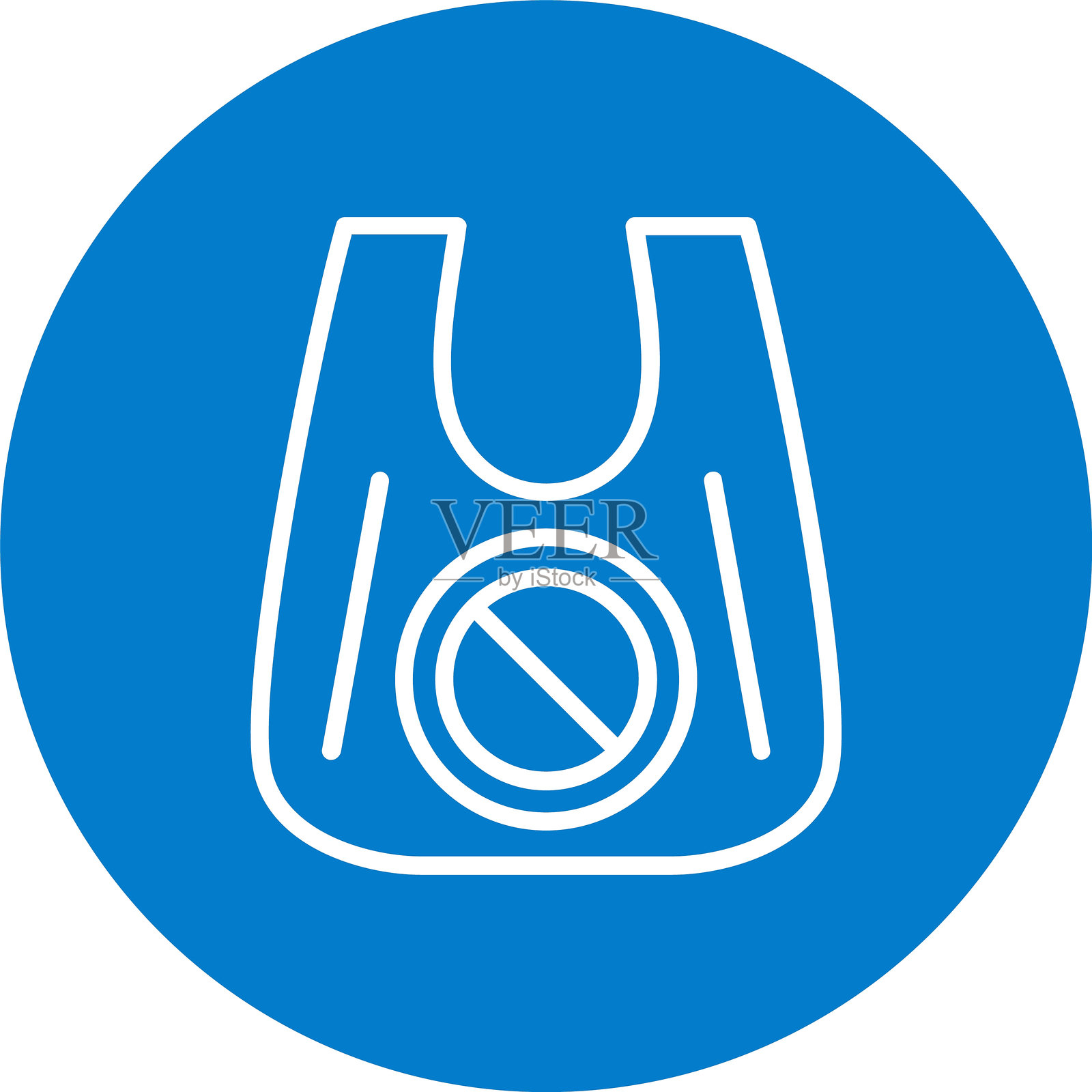 塑料袋线条多圈颜色插画图片素材