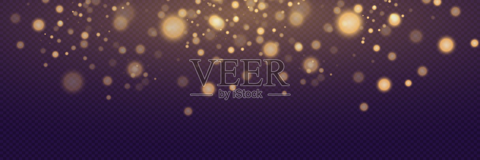 闪烁的灯光和火花，星星的闪烁。插画图片素材