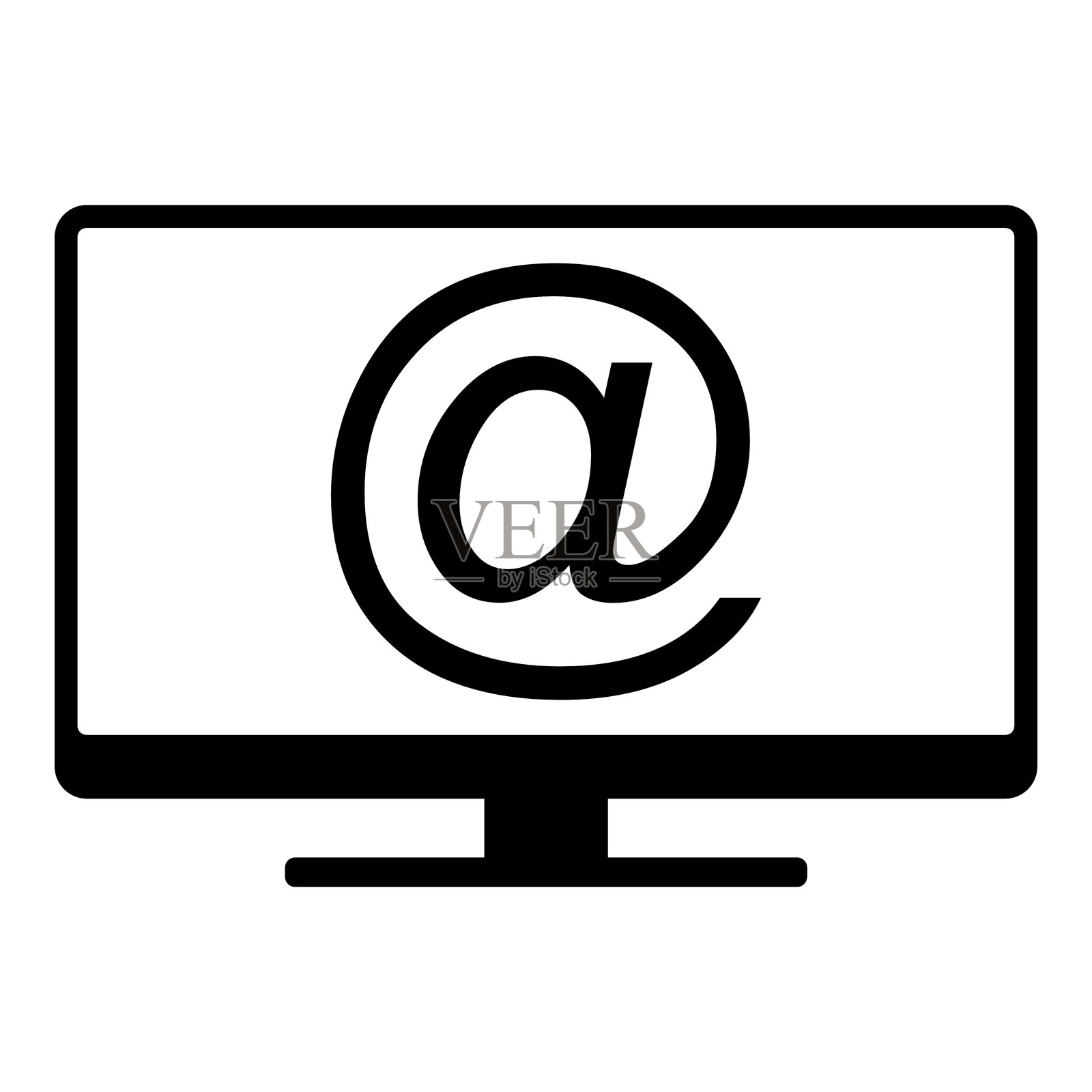 电子邮件符号和屏幕插画图片素材