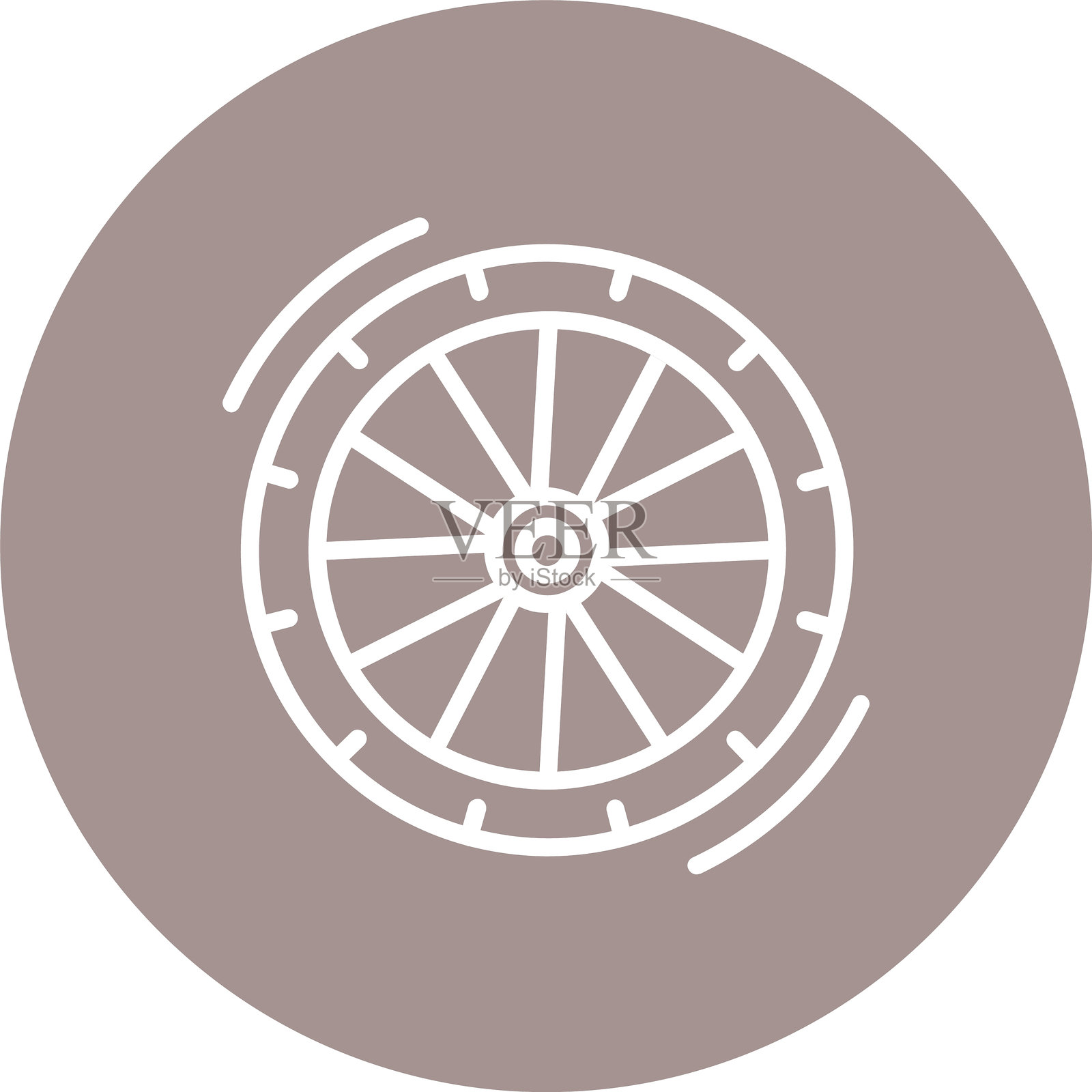 轮胎线多圈颜色插画图片素材