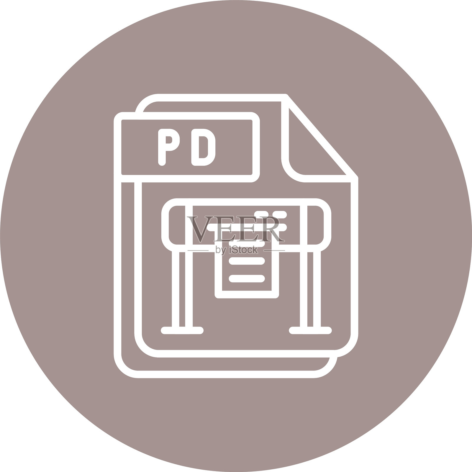 PD线多圈颜色插画图片素材