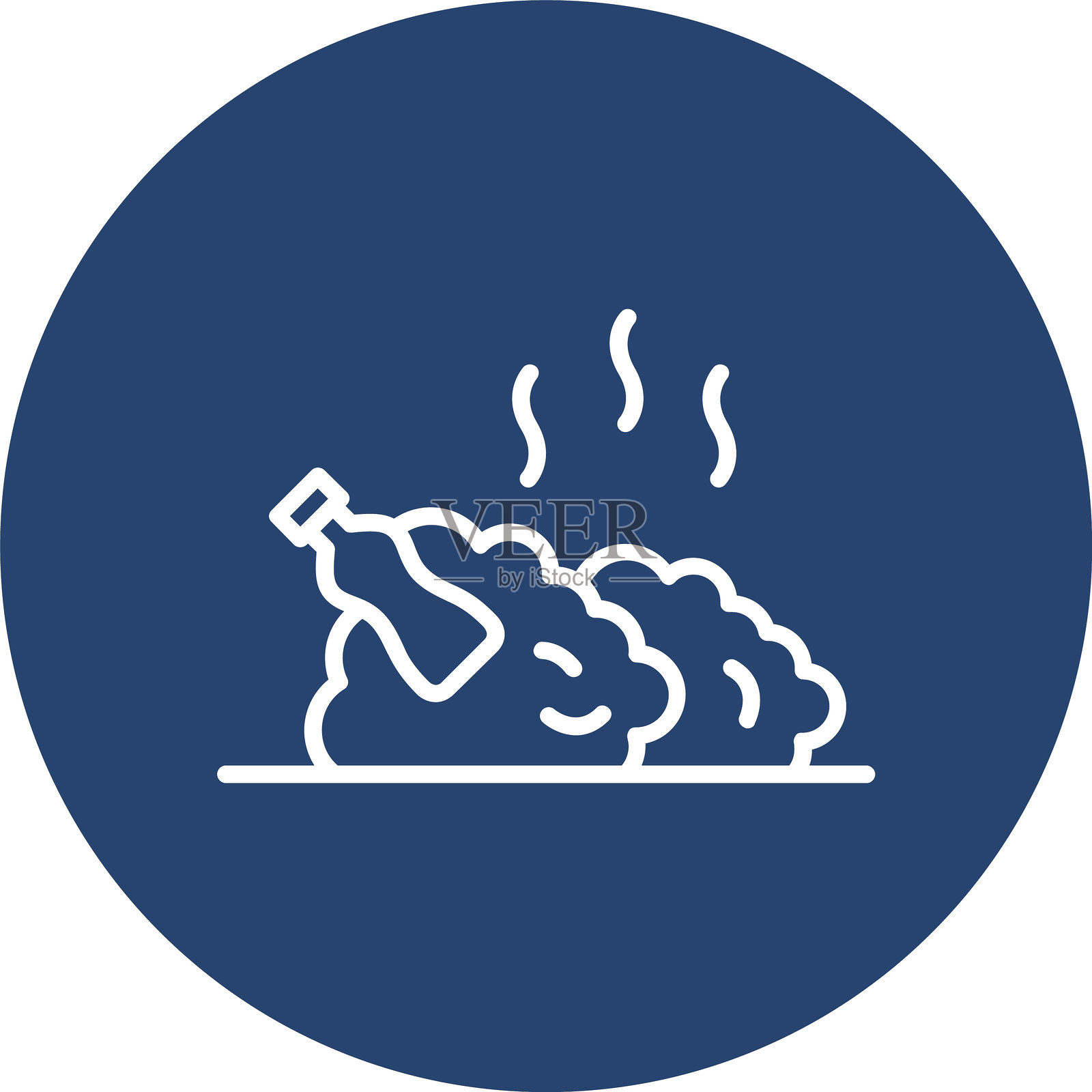 垃圾线多圈颜色插画图片素材