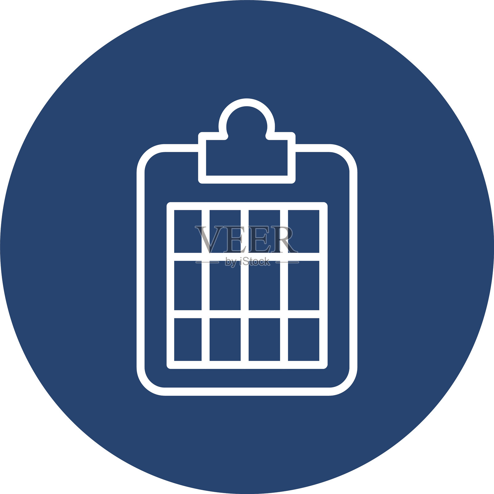 剪贴板线条多圈颜色插画图片素材