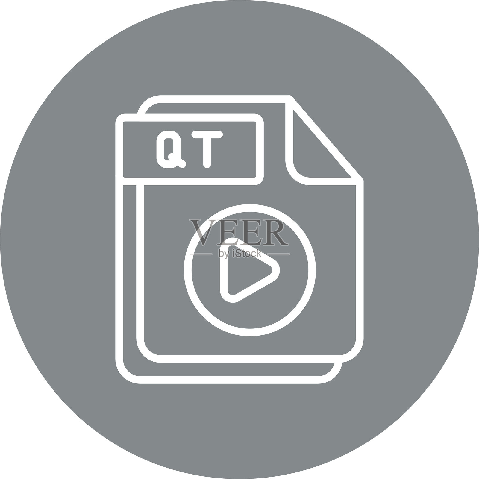 QT线多圆圈颜色插画图片素材