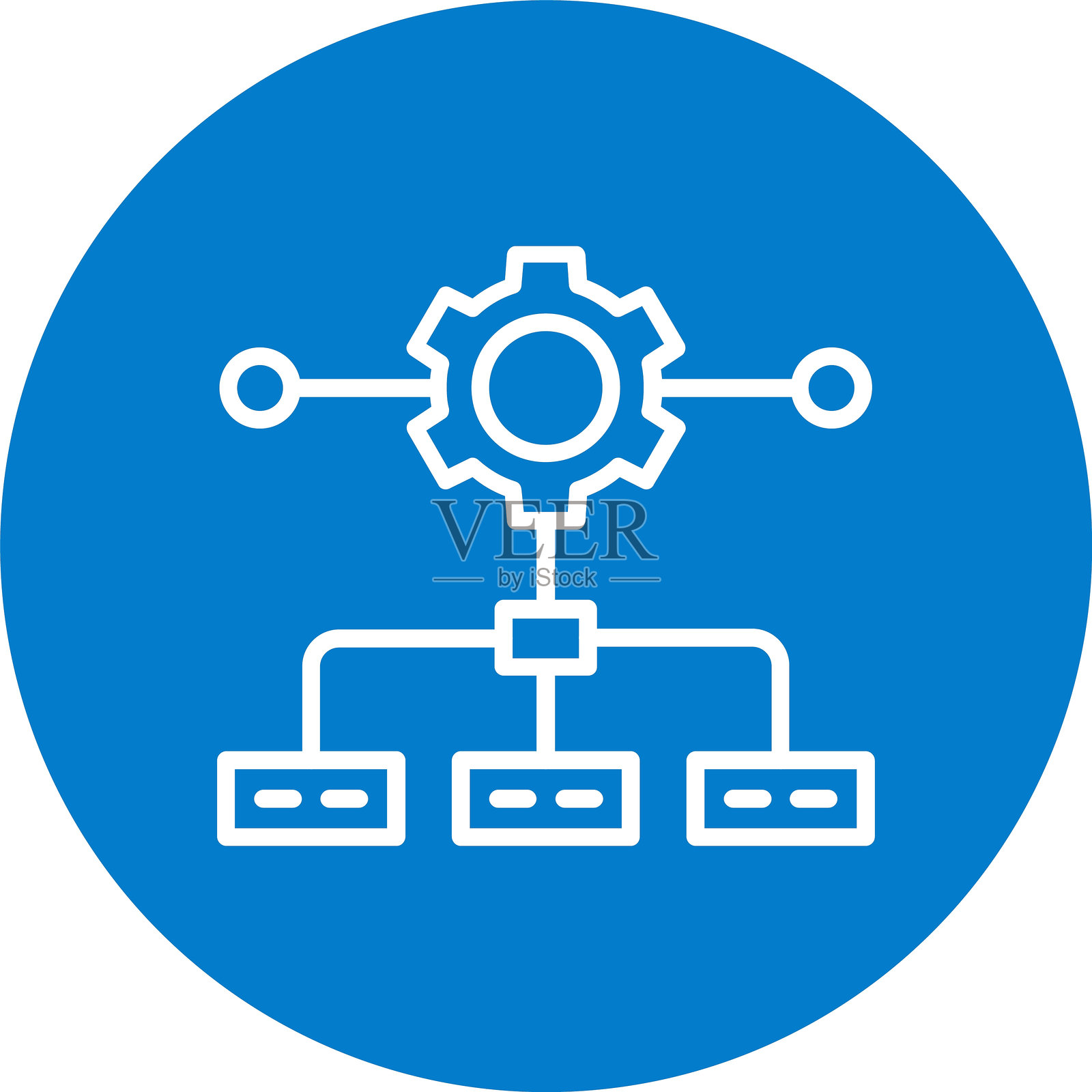 工作流程线多圆圈颜色插画图片素材