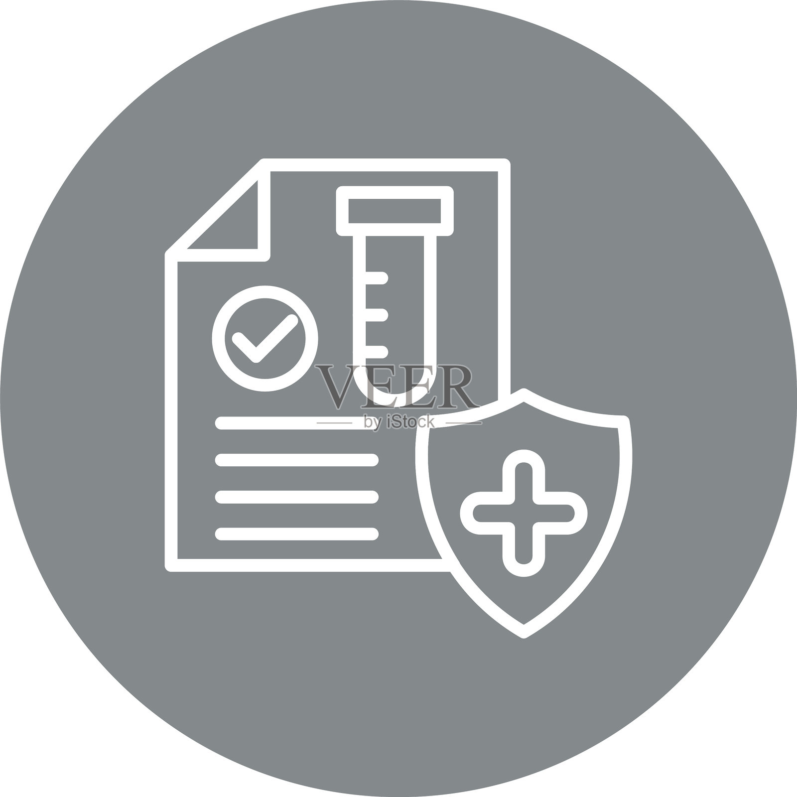 医疗测试线多圈颜色插画图片素材