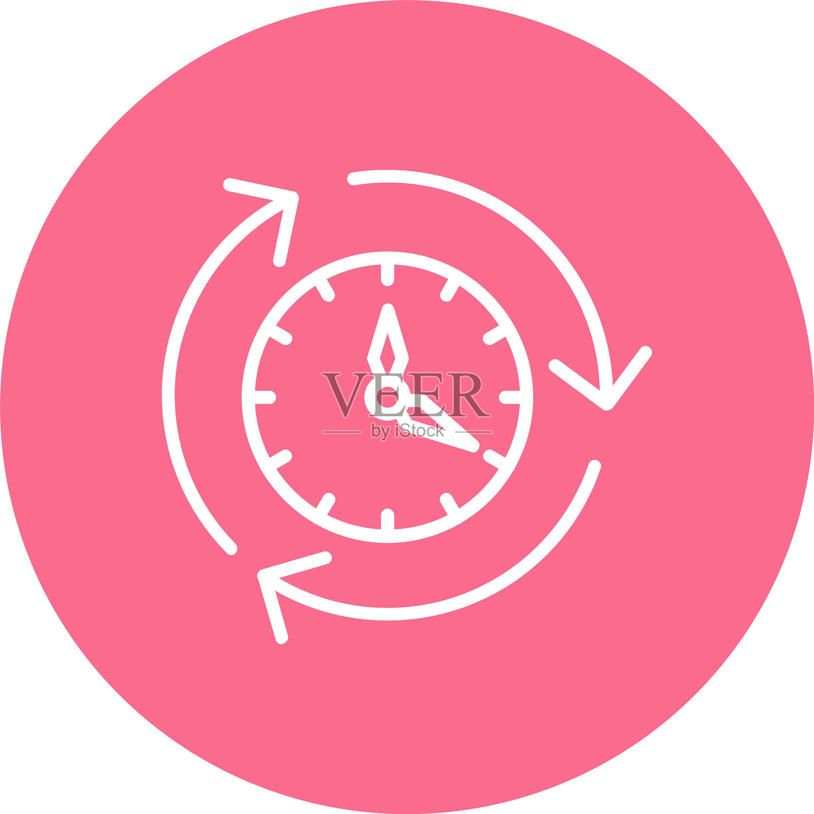 箭头线多圆圈颜色插画图片素材