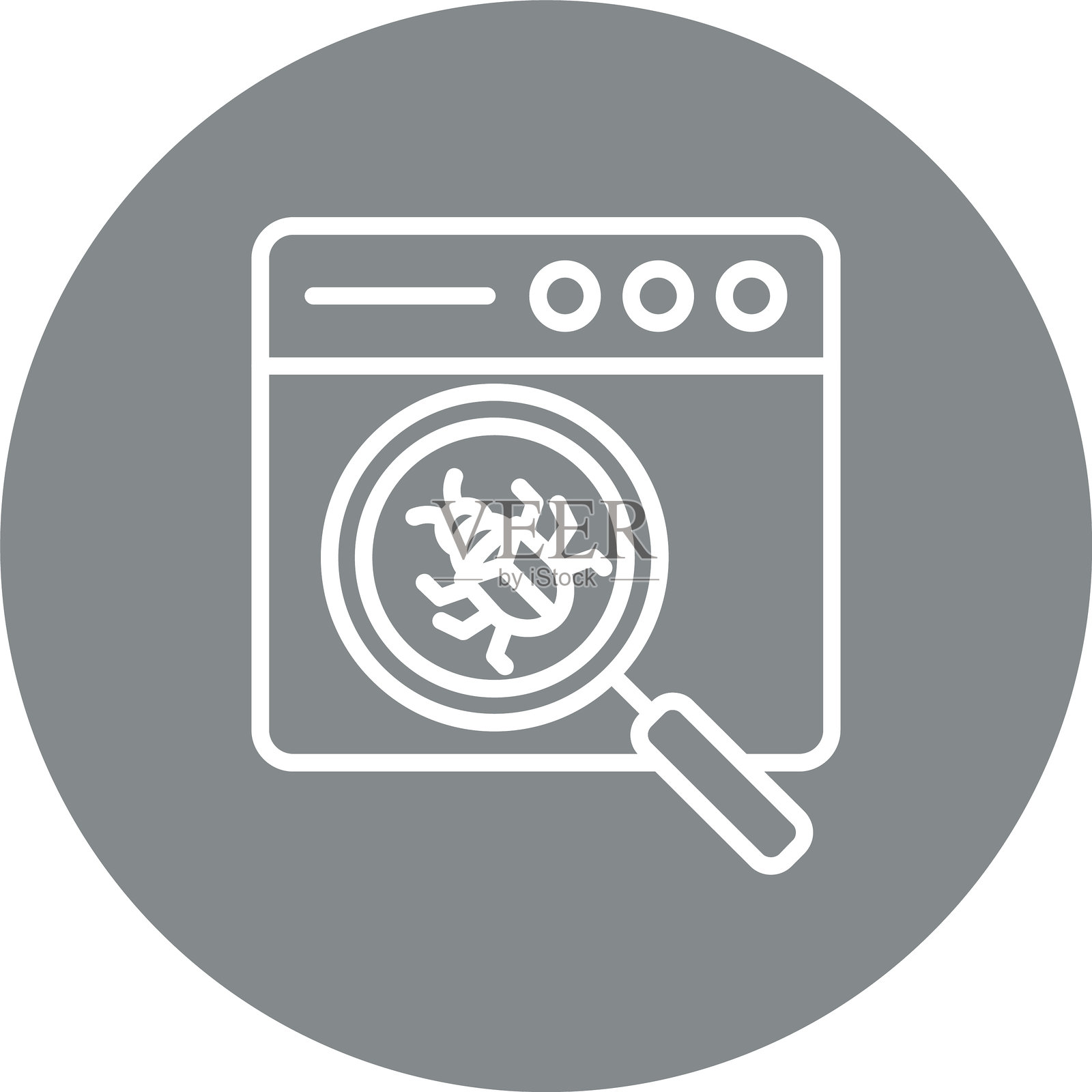 虫线多圈颜色插画图片素材