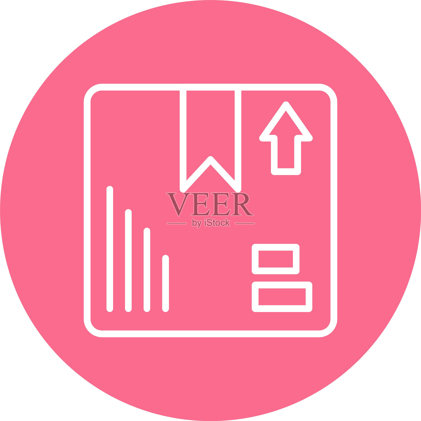 多圈彩色包装检查线插画图片素材